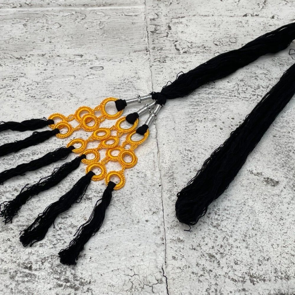 Women Hair Accessory Pranda BlackYellow Parandi Hair Braided Tail New